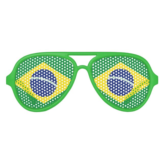Drapeau du Brésil lunettes | Lunettes de soleil Br (Devant)