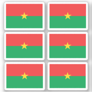 Drapeau du Burkina Faso - une collection Stickers