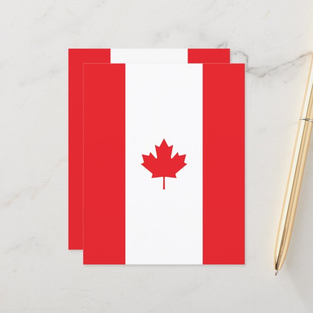 Drapeau du Canada (Devant/Arrière en situation)