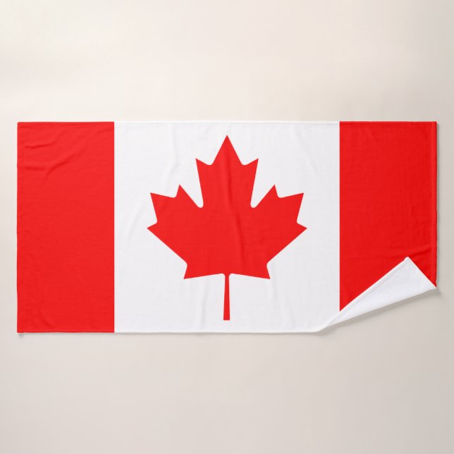 Drapeau du Canada (Serviette de bain)