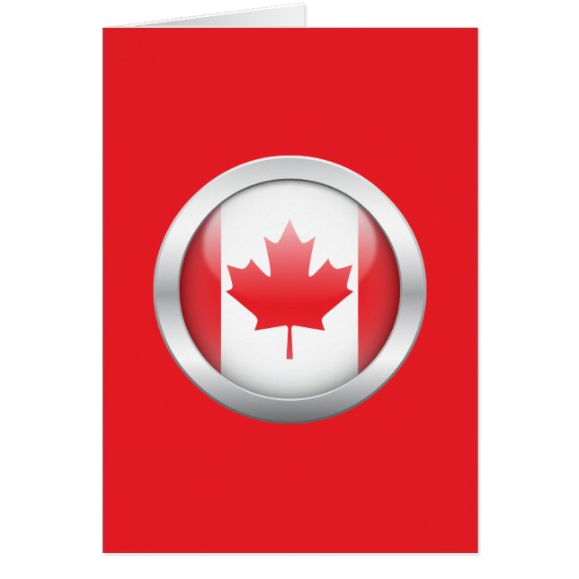 Drapeau du Canada dans le globe (Devant)