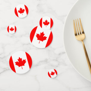Drapeau du Canada Table Confetti