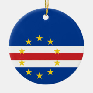 Drapeau du Cap-Vert Ornement en céramique