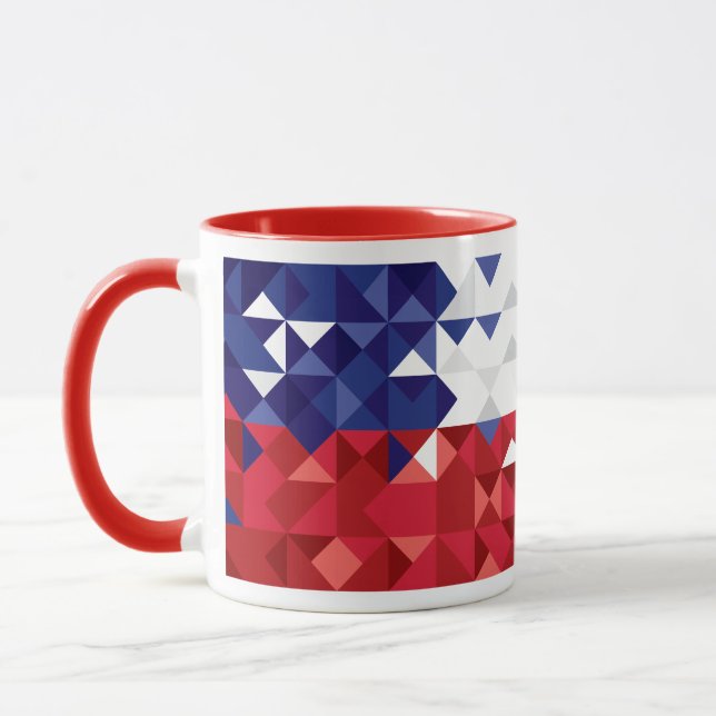 Drapeau du Chili, tasse chilienne de couleurs (Gauche)