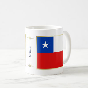 Drapeau du Chili + Tasse de carte