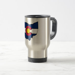 Drapeau du Colorado Ohio esquisse la tasse de voya