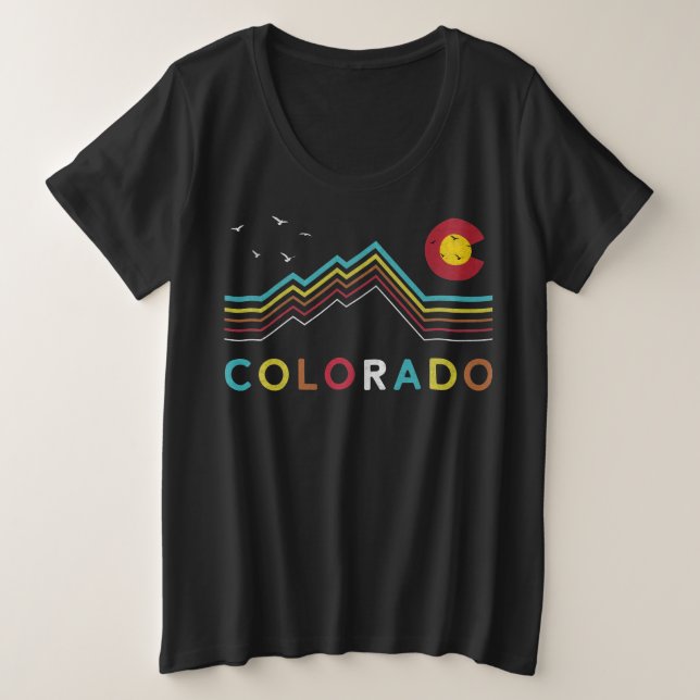 Drapeau du Colorado Rocky Mountain Souvenir (Design devant)