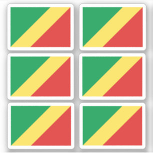 Drapeau du Congo - une collection Sticker
