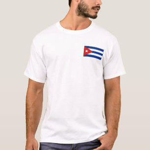 Drapeau du Cuba et T-shirt de carte