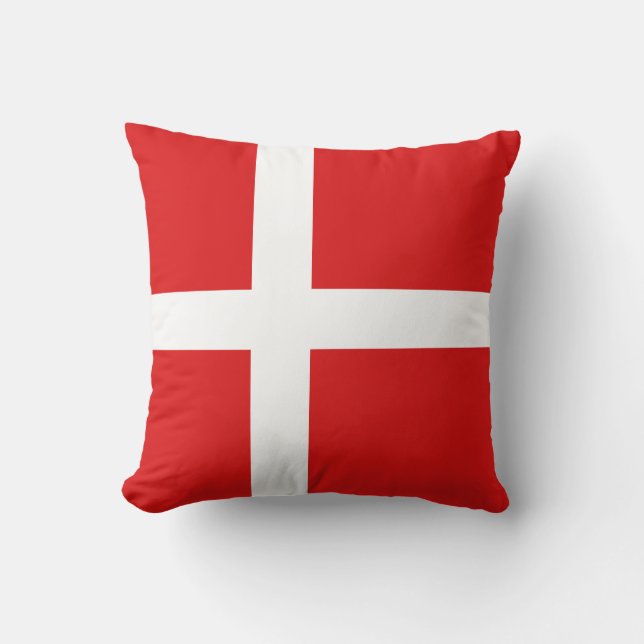 Drapeau du Danemark x Coussin du drapeau (Recto)