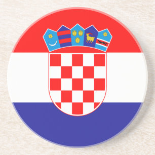 Drapeau du Dessous de verre de Croatie