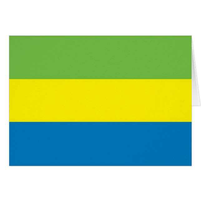 Drapeau du Gabon (Devant horizontal)
