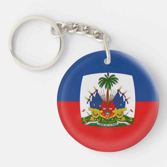 Drapeau du Haïti de porte-clés (Devant)