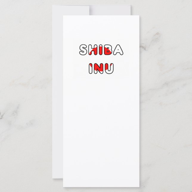 Drapeau du Japon dans le nom de shiba inu (Devant)