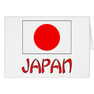 Drapeau du Japon & Mot Rouge