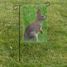 Drapeau du jardin lapin