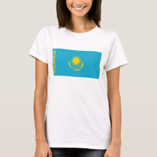 Drapeau du Kazakhstan x Carte T-shirt