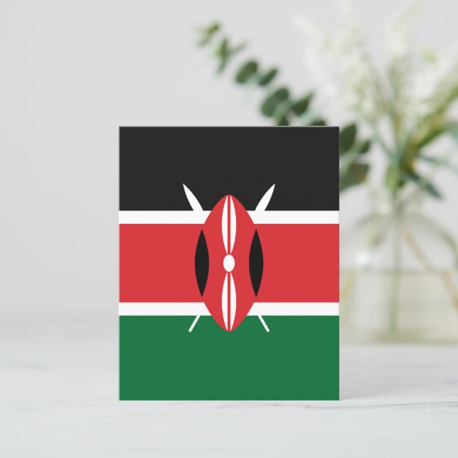 Drapeau du Kenya (Debout devant)