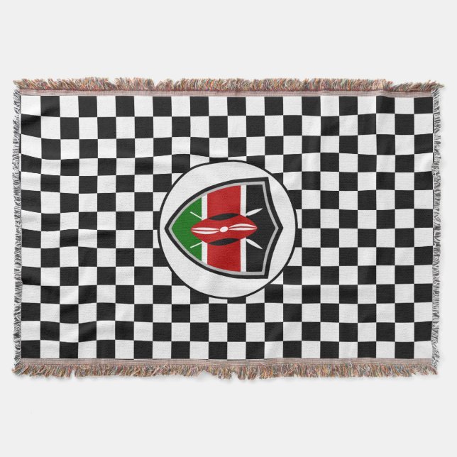 Drapeau du Kenya jetez une couverture (Devant)