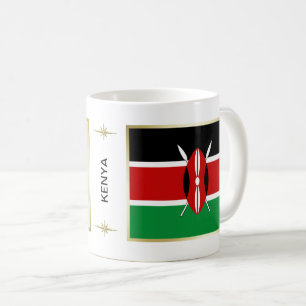 Drapeau du Kenya + Tasse de carte
