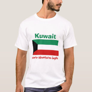 Drapeau du Kowéit + Carte + T-shirt des textes