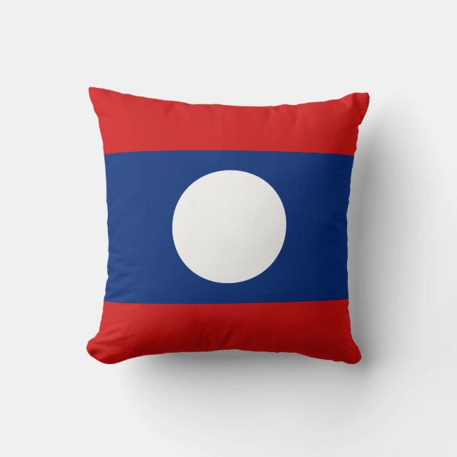 Drapeau du Laos x Coussin du drapeau (Recto)