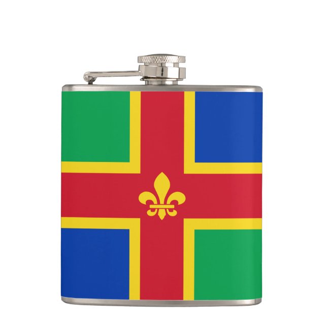 Drapeau du Lincolnshire Flacon de hanche (Devant)