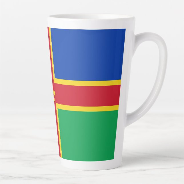 Drapeau du Lincolnshire Latte Mug (Droite)