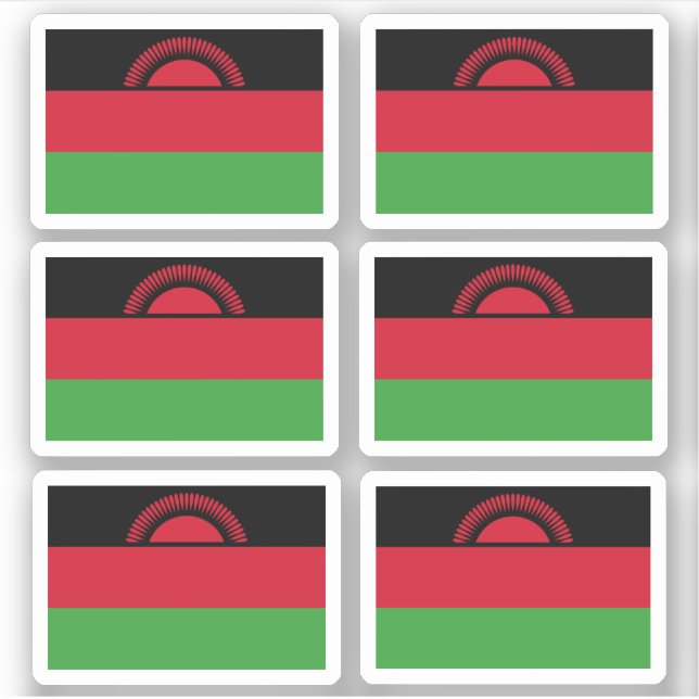 Drapeau du Malawi - collection Sticker (Devant)