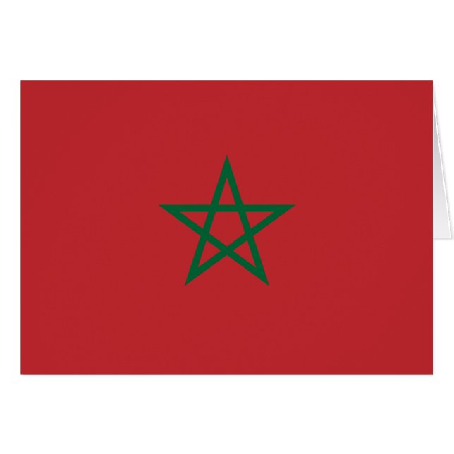 Drapeau du Maroc (Devant horizontal)