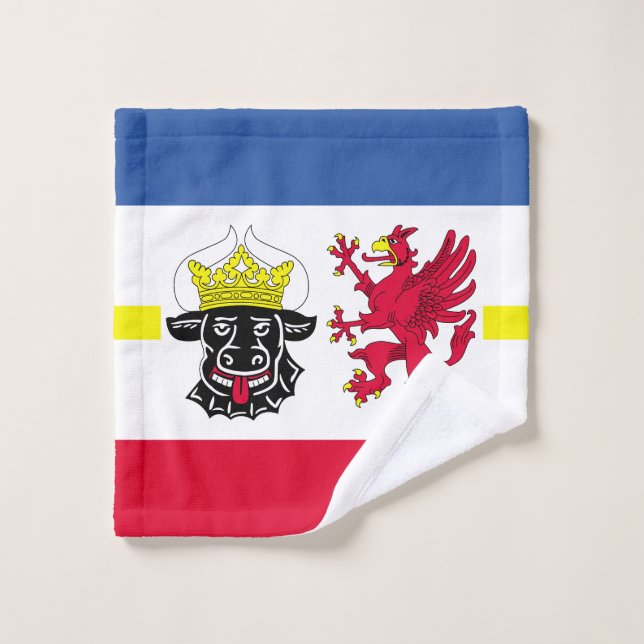 Drapeau du Mecklembourg-Poméranie occidentale ling (Gant de toilette)