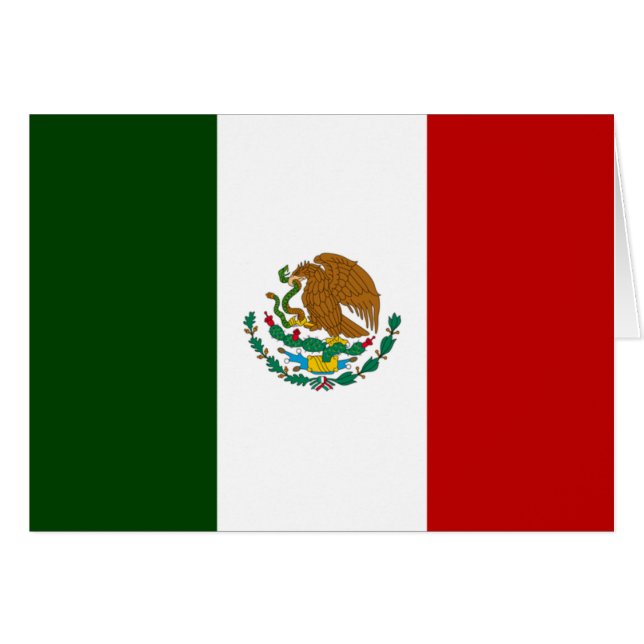 Drapeau du Mexique (Devant horizontal)