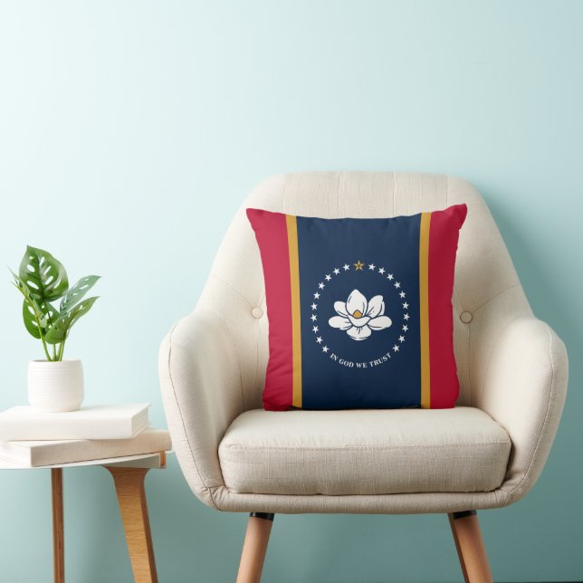 Drapeau du Mississippi sur Coussin MoJo (Chaise)