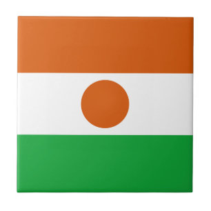 Drapeau du Niger Carreau de céramique