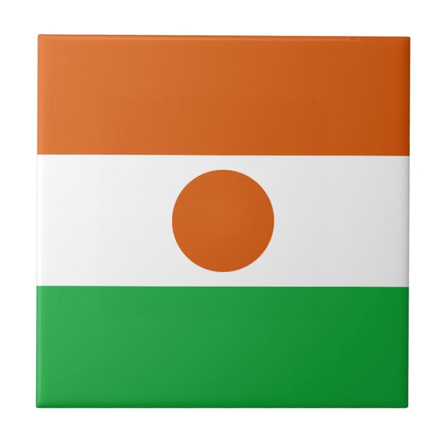 Drapeau du Niger Carreau de céramique (Devant)