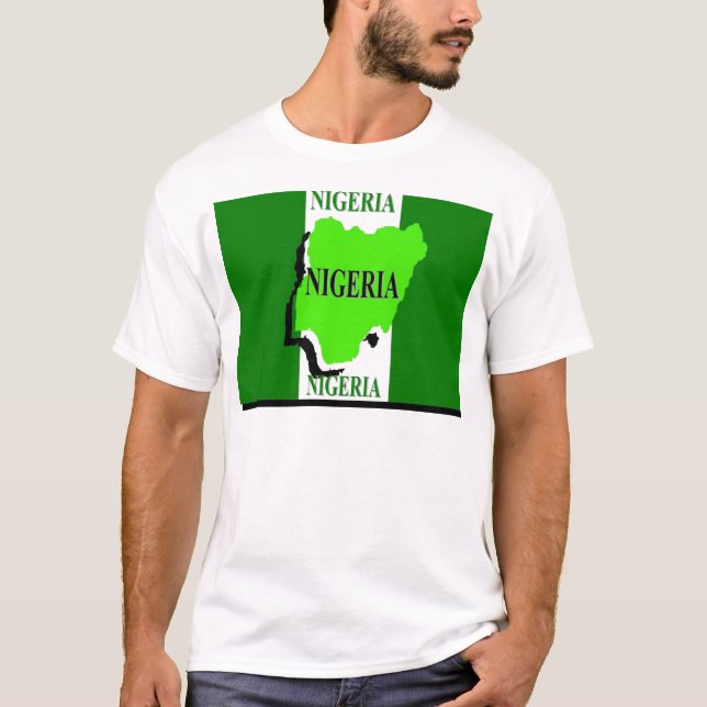 Drapeau du Nigeria, t-shirts (Devant)