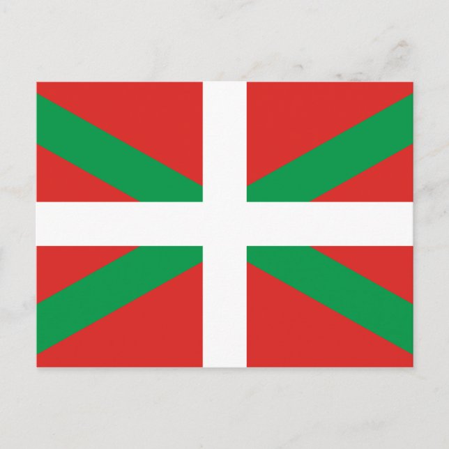 Drapeau du Pays Basque Carte postale (Devant)