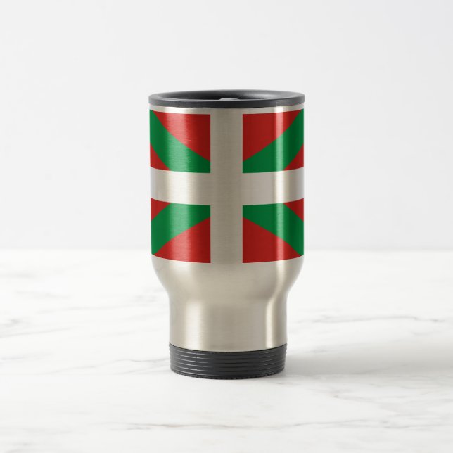 Drapeau du Pays basque Voyage / Mug Commuter (Centre)