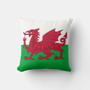 Drapeau du Pays de Galles sur le Coussin américain