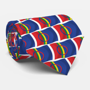 Drapeau du peuple Sami cravate