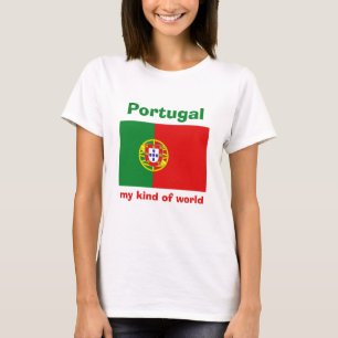 Drapeau du Portugal + Carte + T-shirt des textes