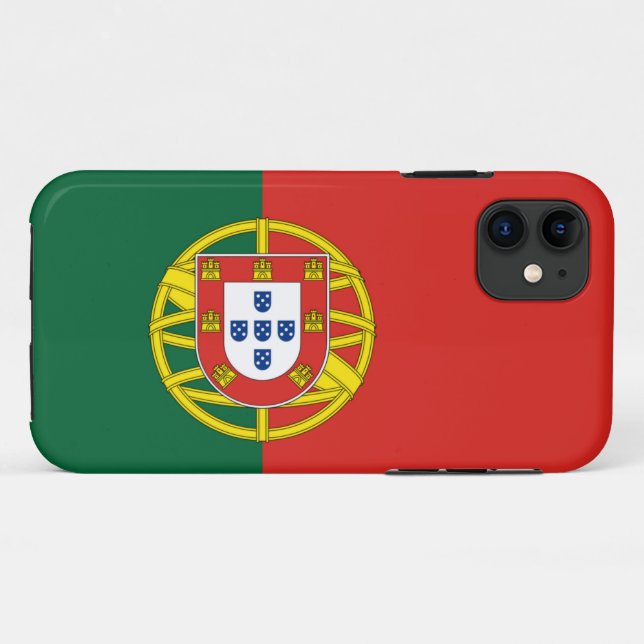 Drapeau du Portugal Case-Mate Coque iPhone (Dos (Horizontal))