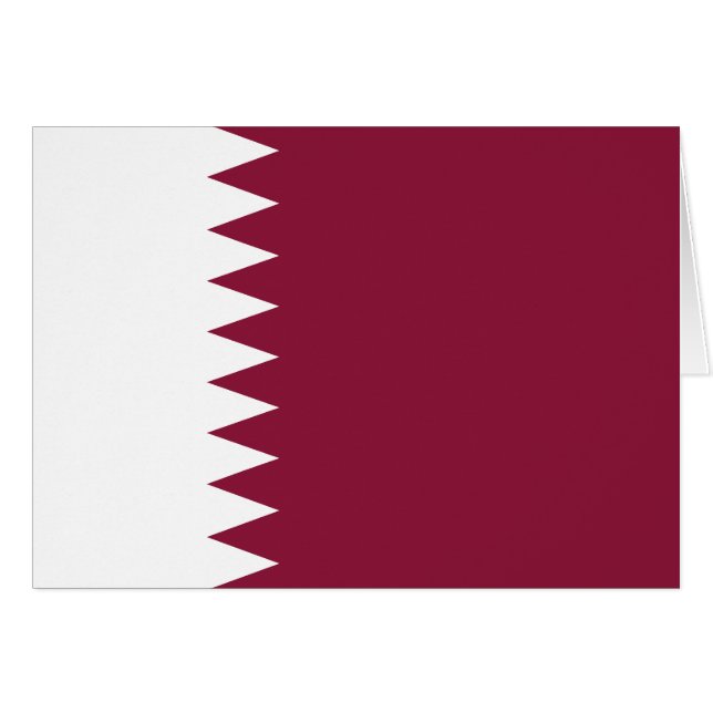 Drapeau du Qatar (Devant horizontal)