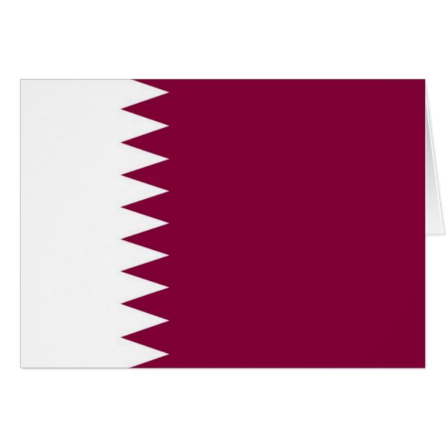 Drapeau du Qatar (Devant horizontal)
