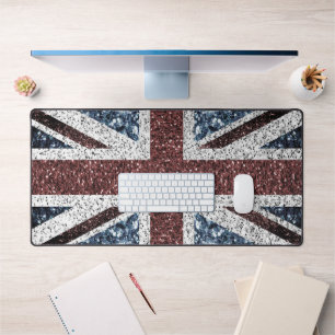 Drapeau du Royaume-Uni Rustic vintage scintille pa