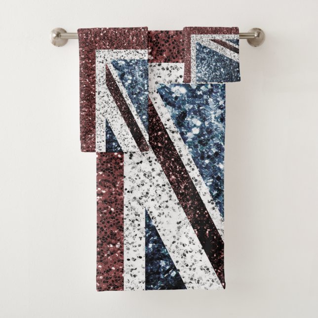 Drapeau du Royaume-Uni Rustic vintage scintille pa (En situation)
