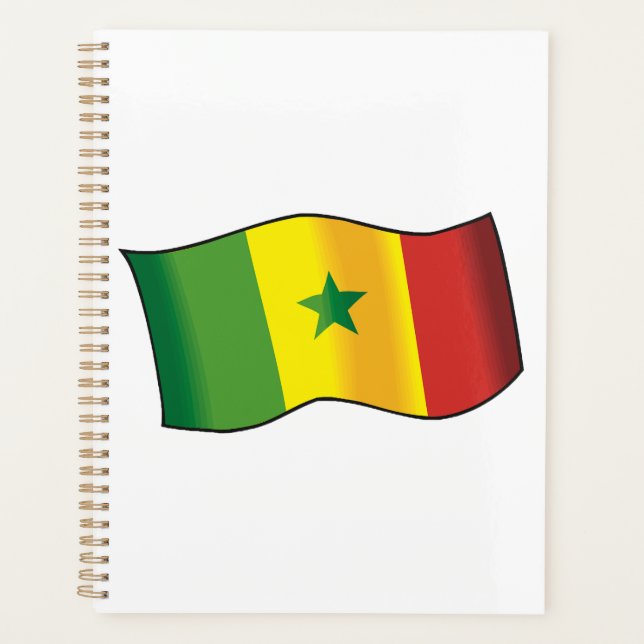 Drapeau du Sénégal Fierté sénégalaise Vert Jaune R (Devant)