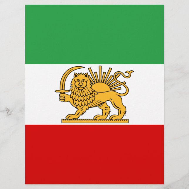 Drapeau du Shah d'Iran (1964-1980) ♥880 ♥ ♥er (Devant)