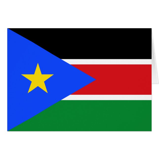 Drapeau du Soudan du Sud (Devant horizontal)