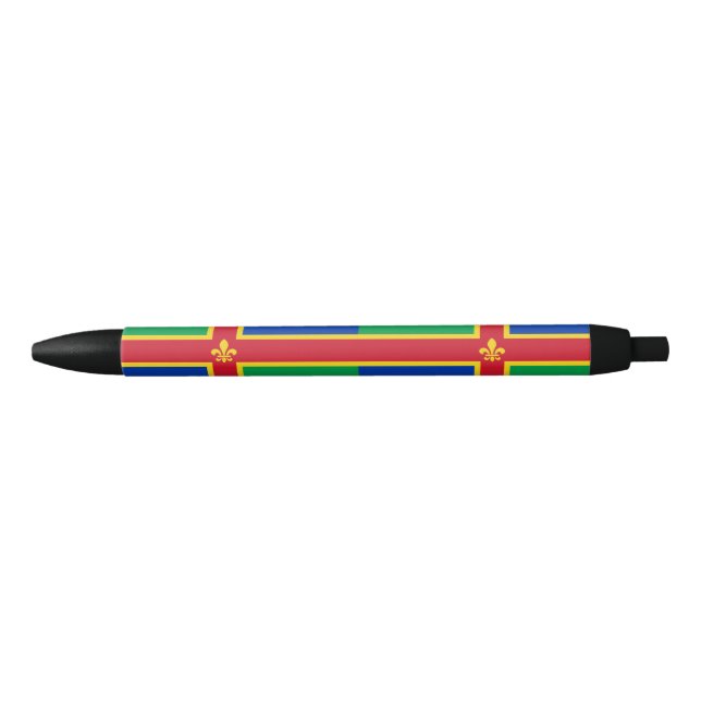 Drapeau du stylo d'encre noir Lincolnshire (Devant)